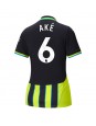 Billige Manchester City Nathan Ake #6 Bortedrakt Dame 2024-25 Kortermet